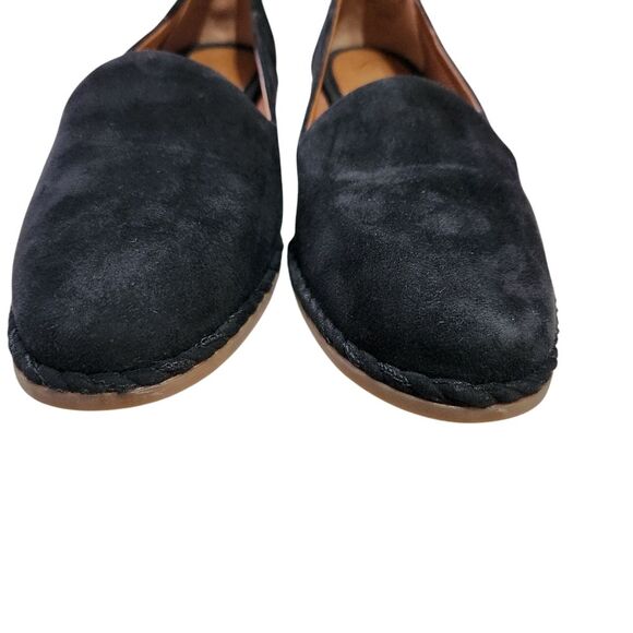 Franco Sarto Jasmine Loafers Black Suede Leather Flats Women's Size 7.5 - Picture 9 of 9